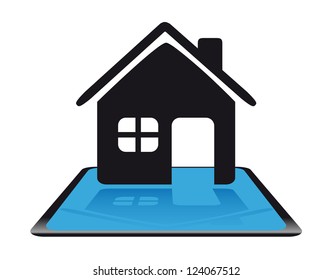 Modern home icon