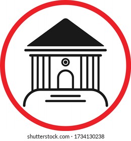 Icono de hogar moderno. ilustración vectorial de icono de casa