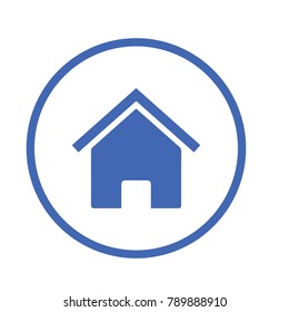 Modern home icon for web and graphic design
