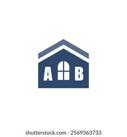 Modern Home Improvement Logo Design with Roof Icon