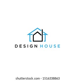 Modern home line icon. Premium pictogram isolated on a white background. Vector illustration. Stroke high quality symbol. House icon in modern line style. template with letter D
