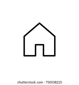 Modern home line icon. Premium pictogram isolated on a white background. Vector illustration. Stroke high quality symbol. House icon in modern line style.