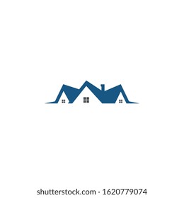 Modern home logo design concept.