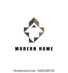 modern home logo design creative idea