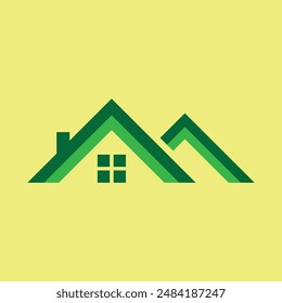 Modern Home Logo Design Illustration Vektorgrafik