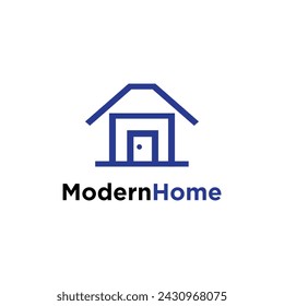Diseño de logotipo casero moderno simple