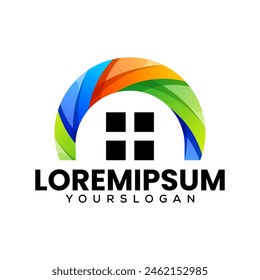 modern home logo design vector 