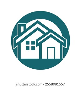 Modern Home logo Icon for Construction Branding