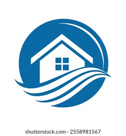 Modern Home logo Icon for Construction Branding