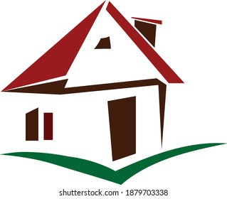 Modern Home logo  icon - Vector illustration stock illustration