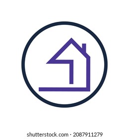 plantilla de diseño de ilustración de icono del logotipo del hogar moderno