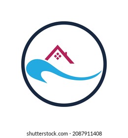 plantilla de diseño de ilustración de icono del logotipo del hogar moderno