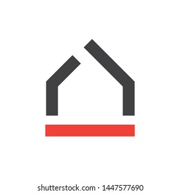 Modern home logo vector technology
