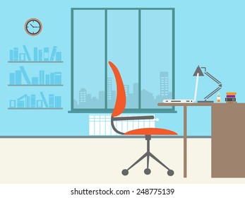 Modern home office interior