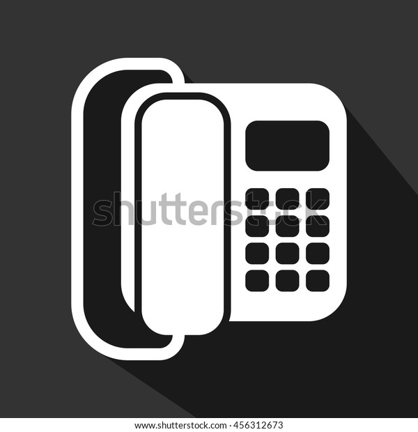 Modern Home Phone Icon Stock Vector Royalty Free 456312673