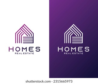 modern home real estate logo design