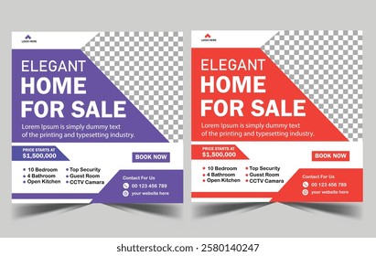 Modern Home Sale Social Media Post Design