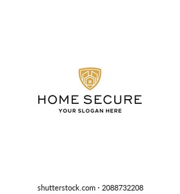 Modernes Design des HOME-SICHEREN Gebäudeschildes Logo-Designs