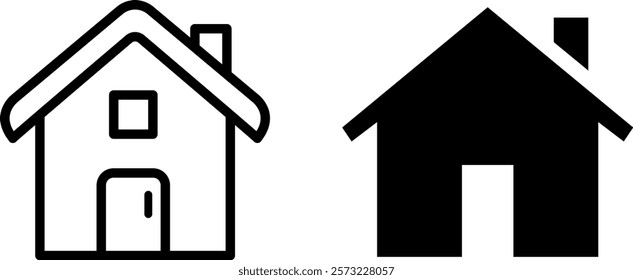 Modern Home Vector Icon Set