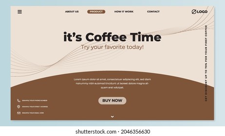 Modern homepage design template with image placement
