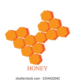 Modern honey icon vector texture illustration design template