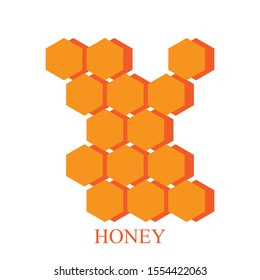 Modern honey icon vector texture illustration design template