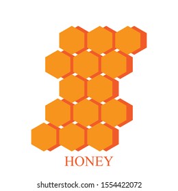 Modern honey icon vector texture illustration design template