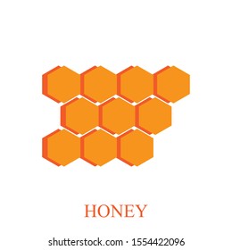 Modern honey icon vector texture illustration design template