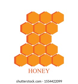 Modern honey icon vector texture illustration design template