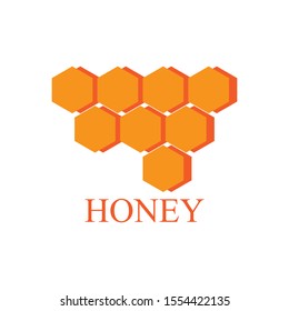 Modern honey icon vector texture illustration design template