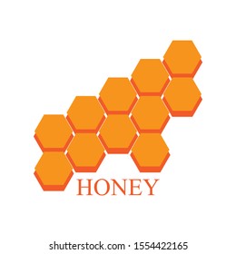 Modern honey icon vector texture illustration design template