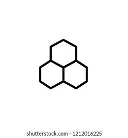Modern honeycomb icon