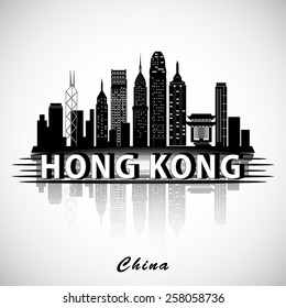 Modern Hong Kong City Skyline Design