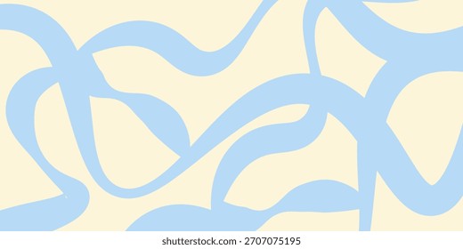 Modern horizontal background with colorful waves. Trendy vector abstract