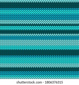 Moderne horizontale Streifen stricken Textur geometrische Vektorgrafik nahtlos. Jacquard Strickeffektverzierung. Winternahtloses Strickmuster. Weihnachtsstimmung im Hintergrund.