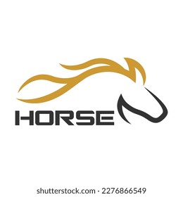 Modern horse arabian steed logo. Vector illustration.