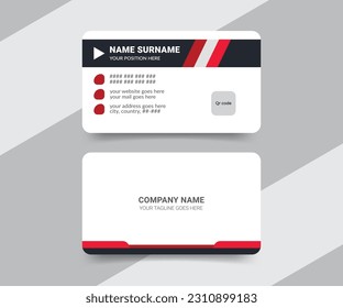 Modern hospital business card, professional clean medical business design