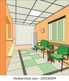 Modern hospital interior