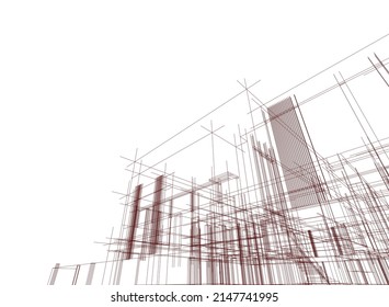 Moderne Hausarchitektur, Vektorgrafik 