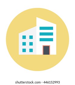 Modern House Colored Vector Illustration