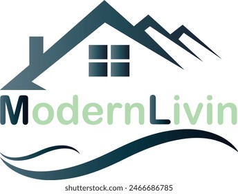 Diseño de logotipo creativo de la casa moderna