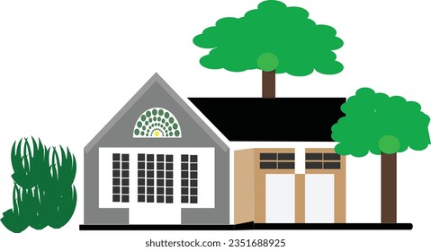 Archivos Vector de edificio de diseño de casa moderna.