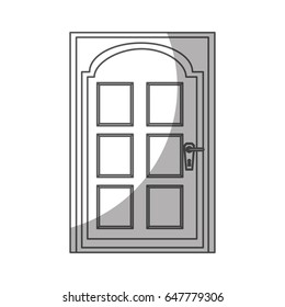 modern house door icon