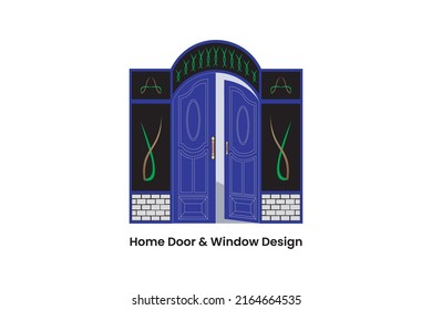 modern house door and window design
