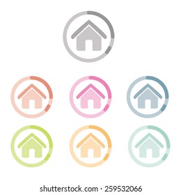 Modern House flat icon