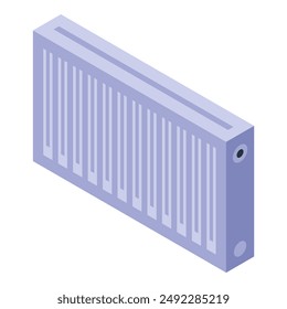 Modern house heating radiator is providing warmth during the cold winter season