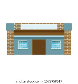 modern house icon over white background, vector illustration