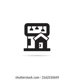 modern house icon vector illustration