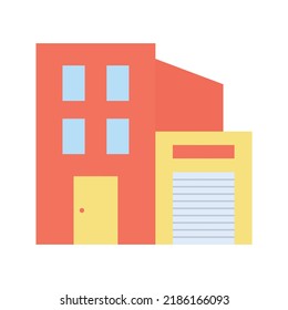 Modern House icon vector image. Can also be used for Real Estate. Suitable for mobile apps, web apps and print media.