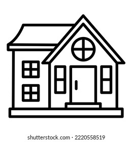 Modern House icon vector image. Can also be used for web apps, mobile apps and print media.